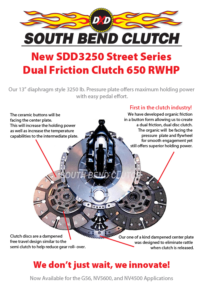 New Multi Fritction / Double Disc Clutches Now Available. Dodge